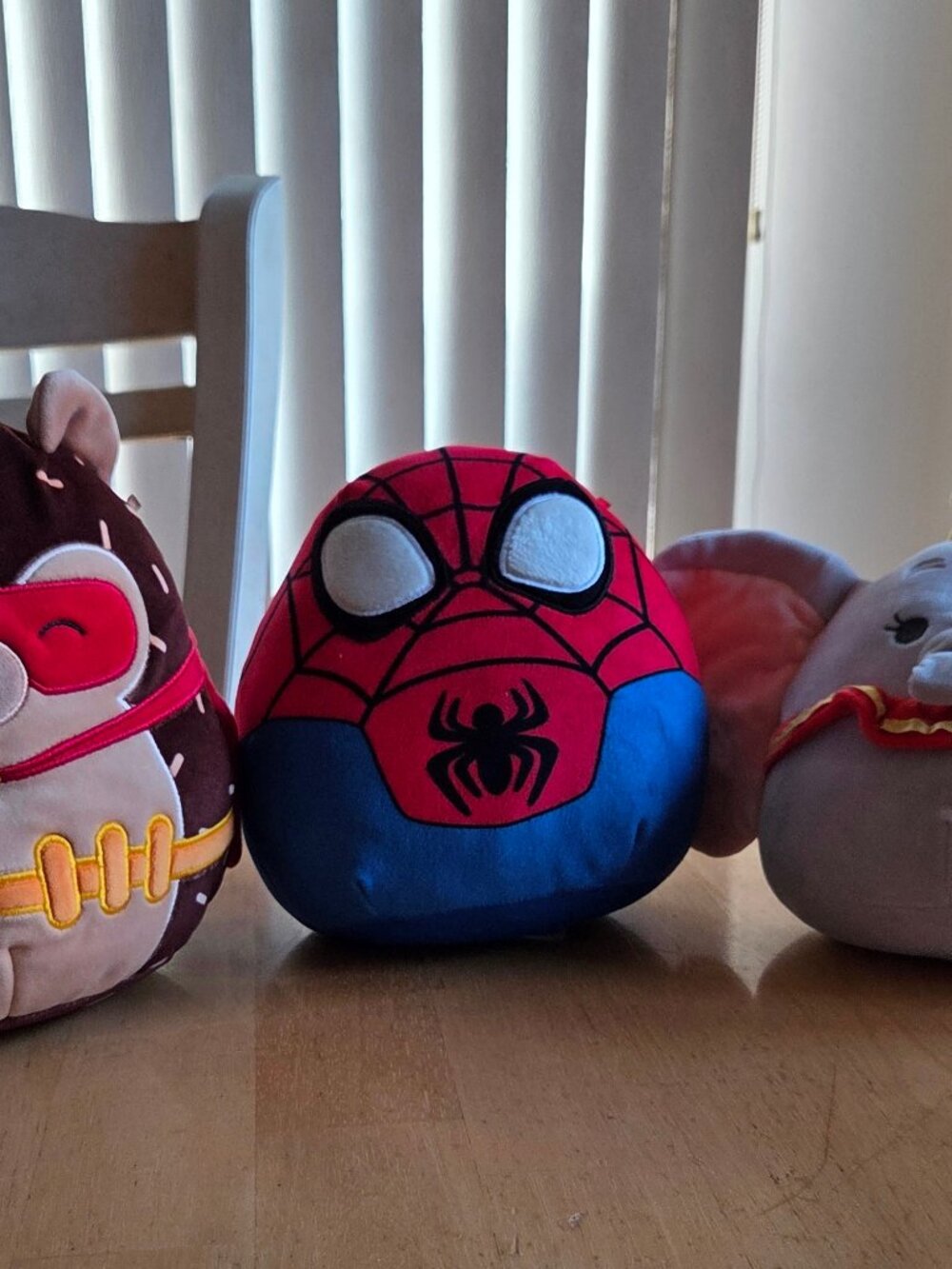 3 Each Squishmellow-Disney Dumbo, Hans the Hedgehog, Spidey ( 241)